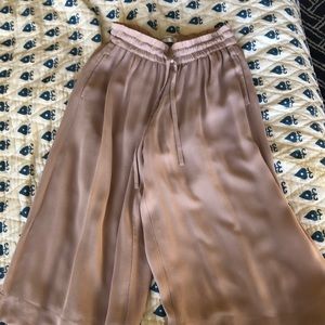 Aritzia Babaton Blush Pink Cropped Culottes, sz Sm